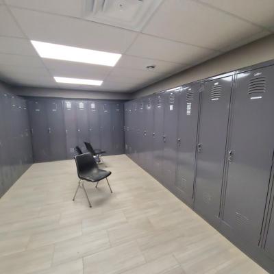 painted locker room