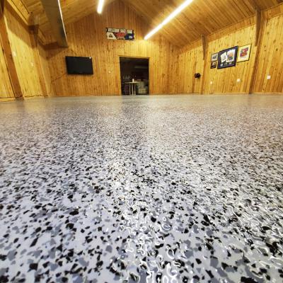 broadcast flake epoxy floor