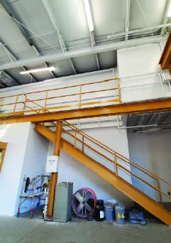 stairs in warehouse